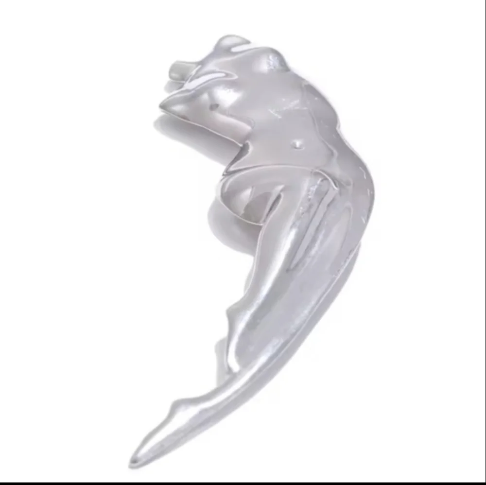 Nwot ZARA Metal Body Torso Female Form Gold Brooch